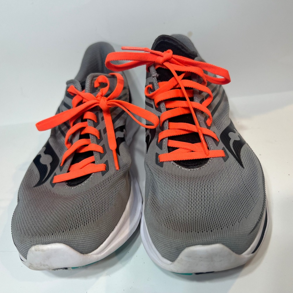 Saucony Kinvara 12 Mens Running Shoes Fog Black Orange S20619-35 Size 9